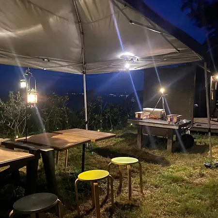 Log Kama Ka-Ma 海を眺めるログハウスで薪サウナにbbqの一棟貸し Awaji Exterior foto