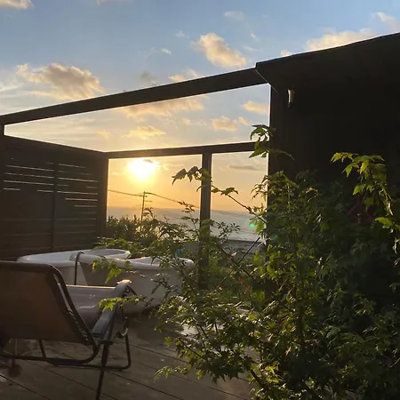 Log Kama Ka-Ma 海を眺めるログハウスで薪サウナにbbqの一棟貸し Awaji Exterior foto