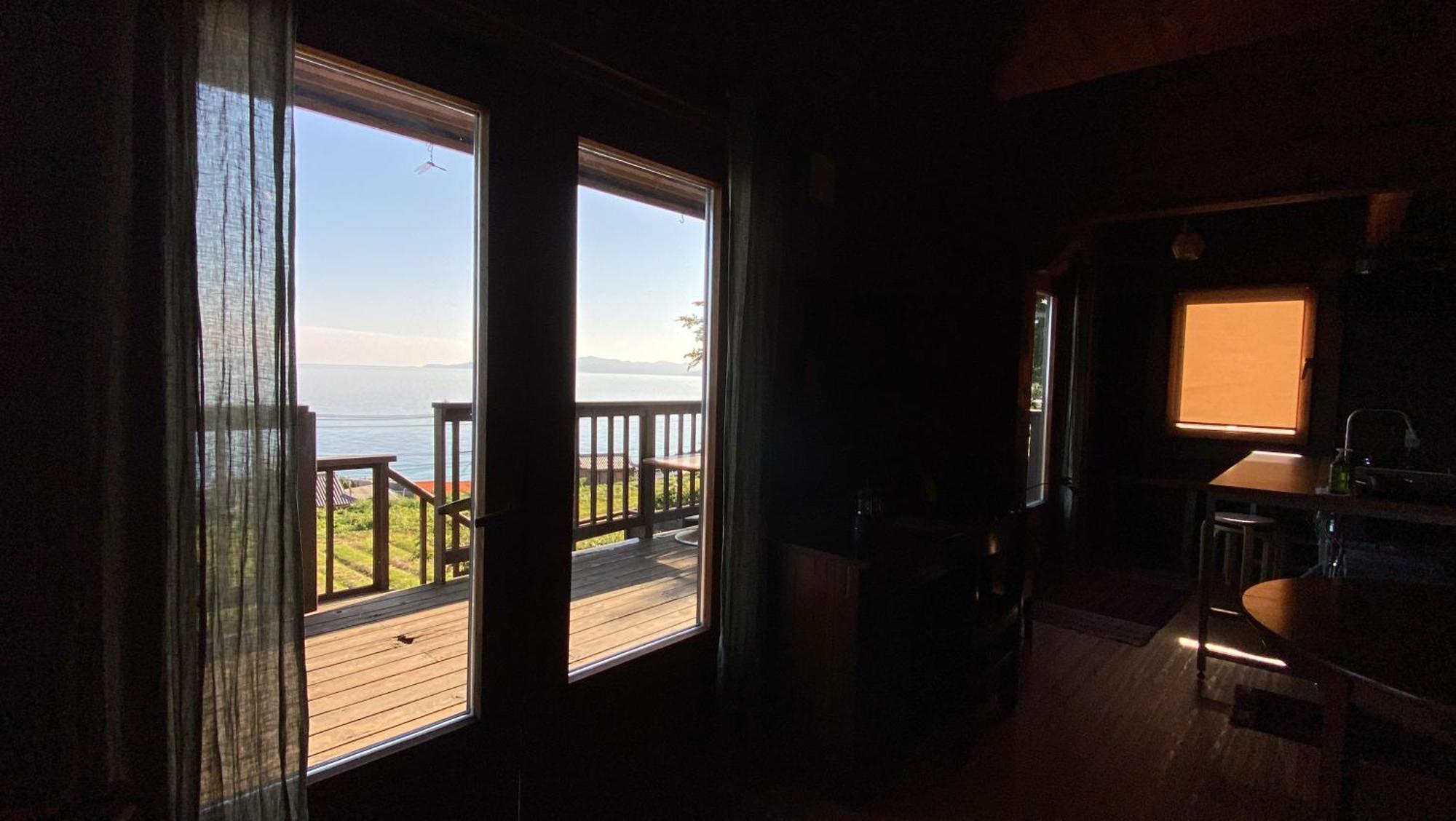 Ferienhaus Log Kama Ka-ma 海を眺めるログハウスで薪サウナにbbqの一棟貸し Awaji